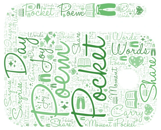 Poem in Your Pocket Day word cloud art