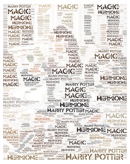 Magical Life  word cloud art