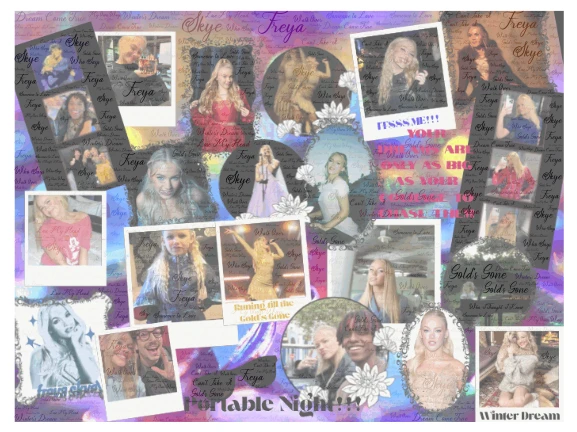 Freya Skye Collage word cloud art