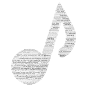 Guess the song #1 word cloud art