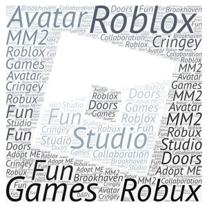 Roblox word cloud art