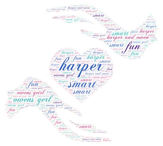 harper  word cloud art