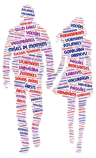 ALEKSS UN VANESA word cloud art
