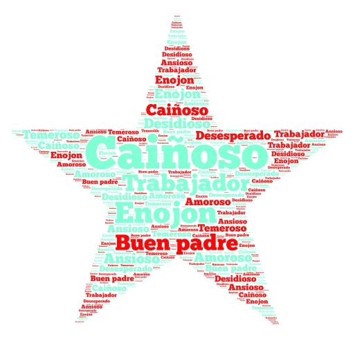 estrella word cloud art
