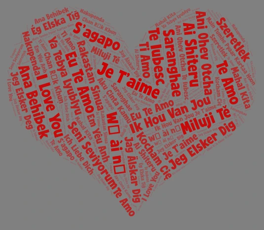 30-languages-of-love word cloud art