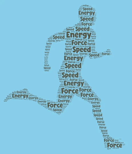 Energy Speed Force word cloud art