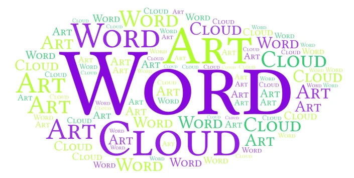 Default word cloud art