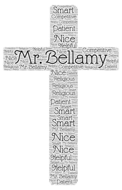 Bellamy word cloud art