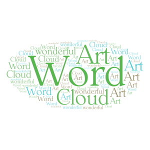 wonderful art word cloud art