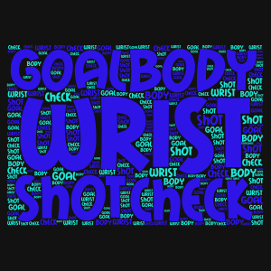 Copy of hockey word cloud art