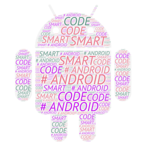 ANDROID word cloud art