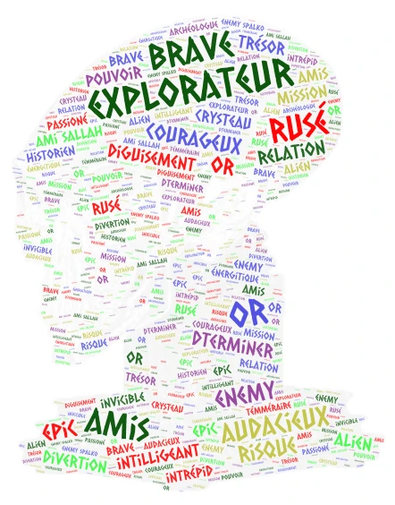 français word cloud art
