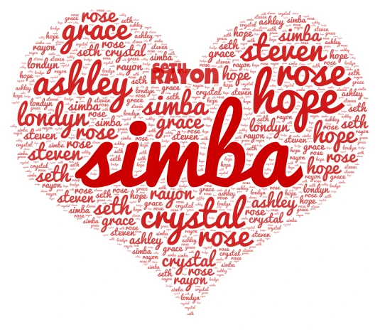 my friends word cloud art