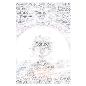 Tanjro sun word cloud art