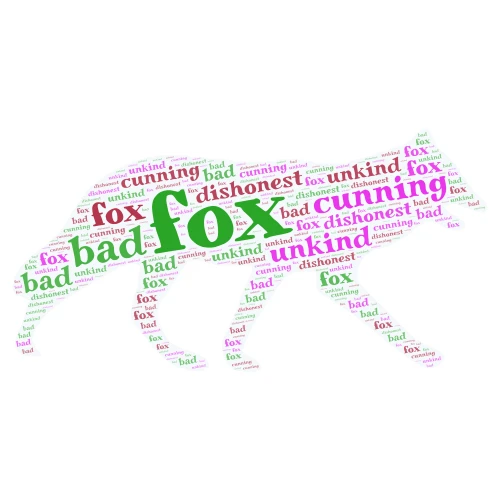 6A (Fox) word cloud art