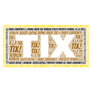TIX TAKEOVER! word cloud art
