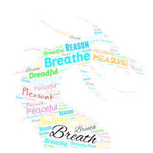 The Words word cloud art