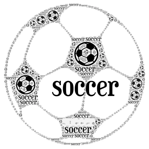 soccer word cloud art