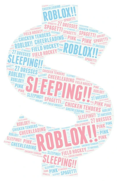 Lina! word cloud art
