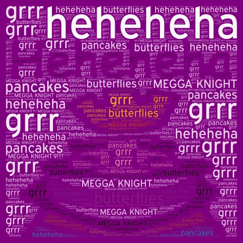 like if you play clash word cloud art