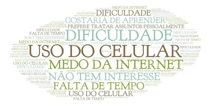 INCLUSÃO DIGITAL  word cloud art
