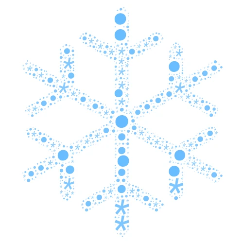 Snowflake word cloud art