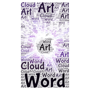 candy word cloud art