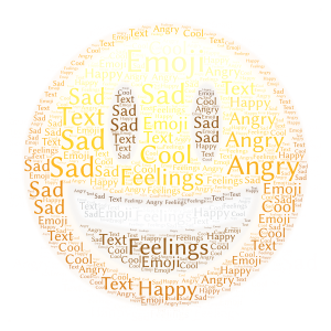 Emoji word cloud art