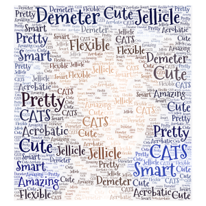 Original Demeter-CATS word cloud art
