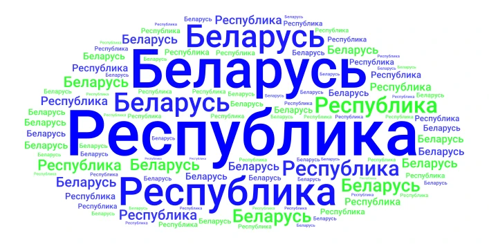 Belarus word cloud art
