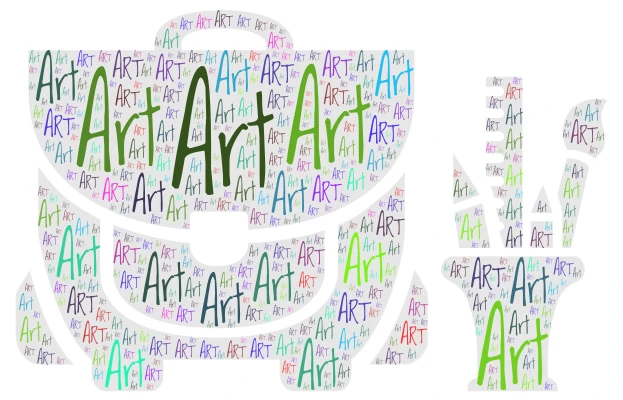 Art word cloud art