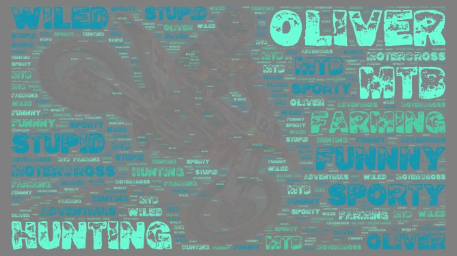 oliver word cloud art