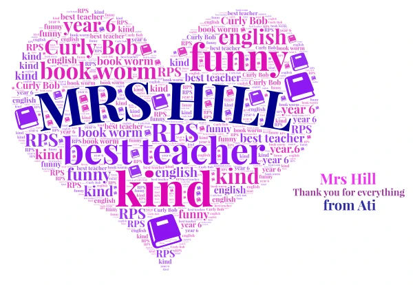 MrsHill word cloud art