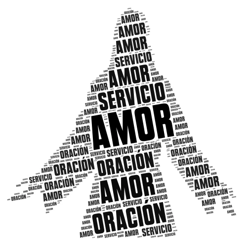 Nube Aniversario Santa Teresita  word cloud art