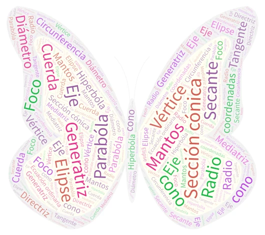 CIRCUNFERENCIA word cloud art