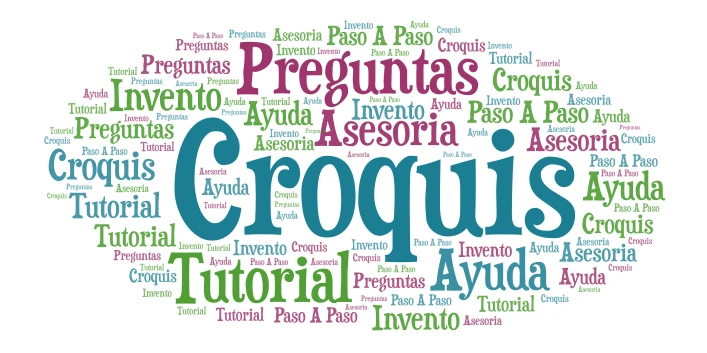 Croquis word cloud art