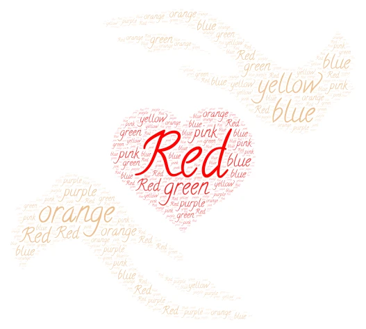 Lets bring some color to this! word cloud art
