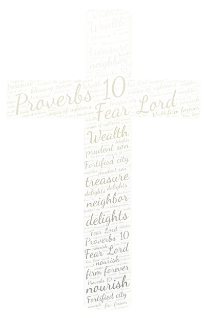 Proverbs 10 Bui word cloud art
