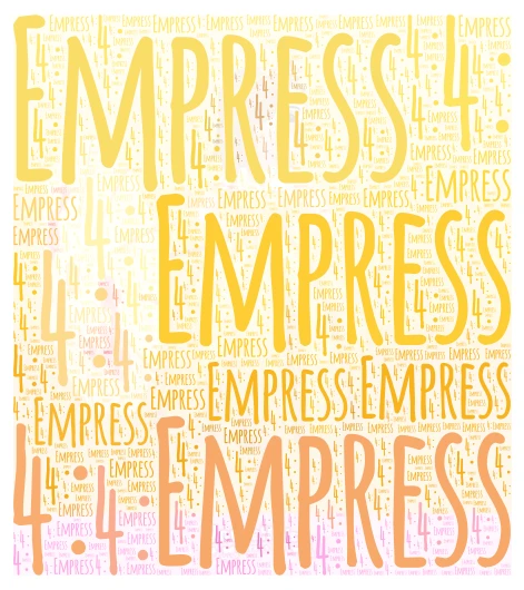 4: Empress word cloud art