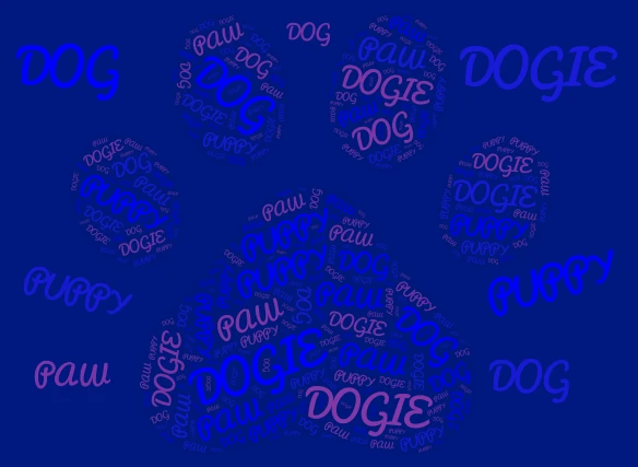   <:DOGIE :>        word cloud art