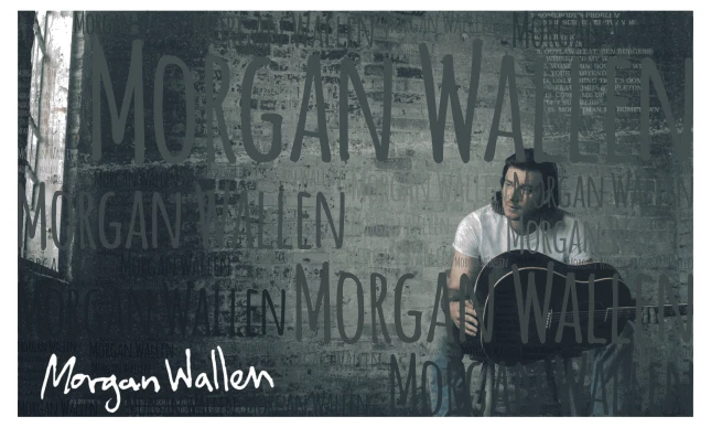 Morgan Wallen word cloud art