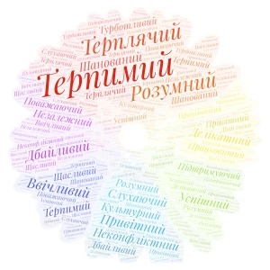 Риси толерантної людини word cloud art