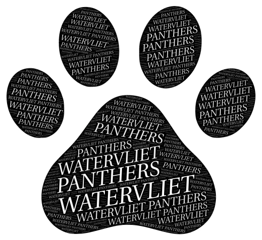 WATERVLIET PANTHERS word cloud art