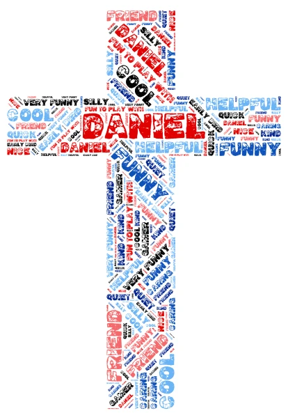 Daniel word cloud art