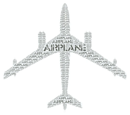 USA Bomber word cloud art