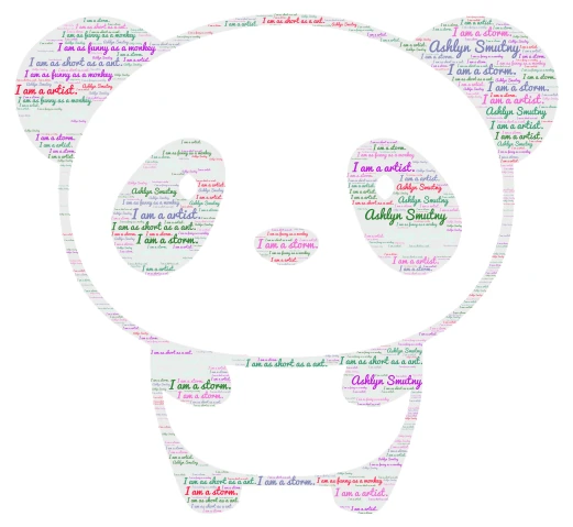Ashlyn word cloud art