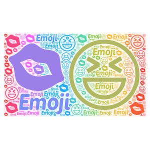  emoji word cloud art