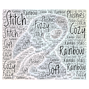  Rainbow Stitch word cloud art