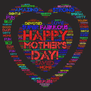 HAPPY MOTHER'S DAY! word cloud art