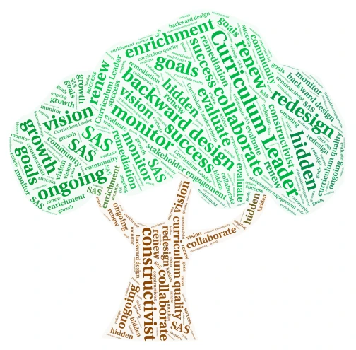 Curriculum Leadership word cloud art